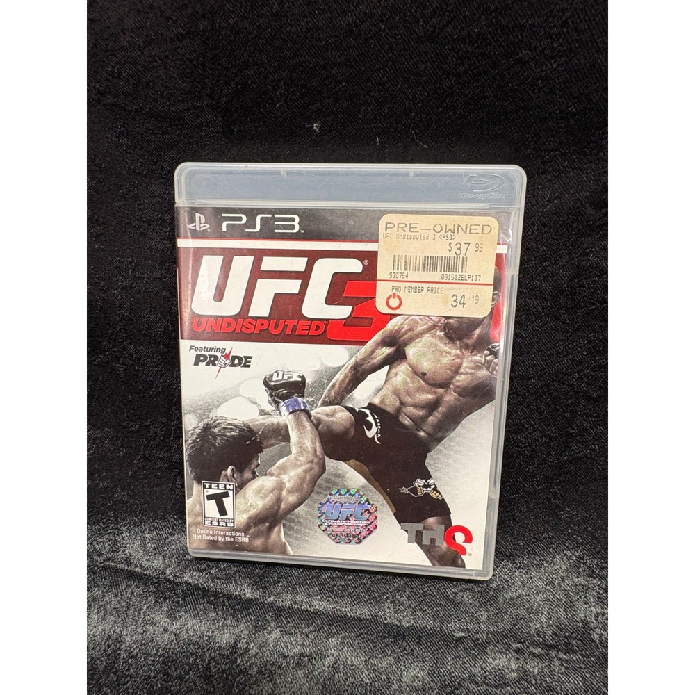 UFC Undisputed 3 Sony PlayStation 3 PS3 Game PRIDE Mode THQ MMA Fighting